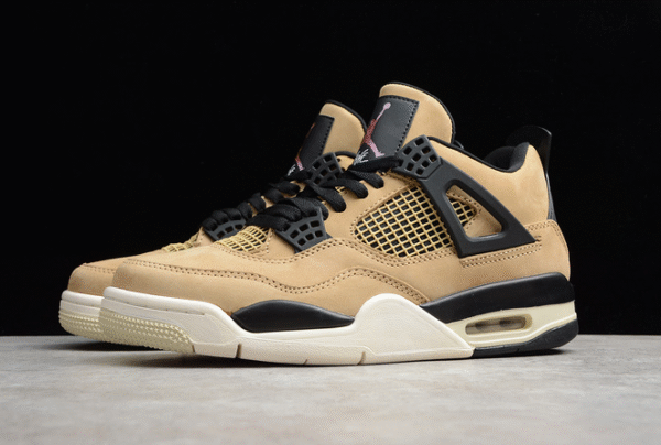 ST AIR JORDAN 4 RETRO FOSSIL MUSHROM∕BLACK-FOSSIL-PALE IVORY - Image 2