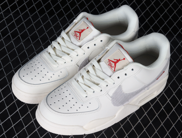 AIR JORDAN 4 RETRO WHITE∕LIGHT GREY∕WHITE - Image 6