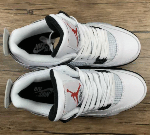 AIR JORDAN 4 RETRO OG WHITE CEMENT 2016 WHITE∕FIRE RED∕GREY - Image 5