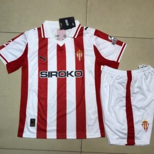 25/26 Kids Sporting Gijon Home jersey