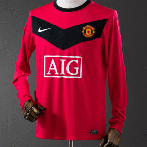 M-U 2010 Home Long Sleeve Retro Jersey