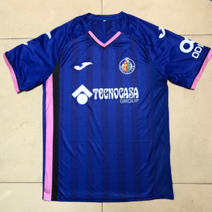 25/26 Getafe Pink and black vertical stripes jersey Special Edition Fan version