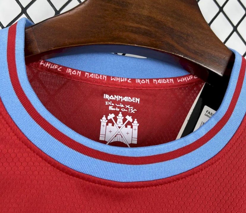 2025/26 Mens West Ham United X Iron Maiden 50th Anniversary Jersey - Image 9