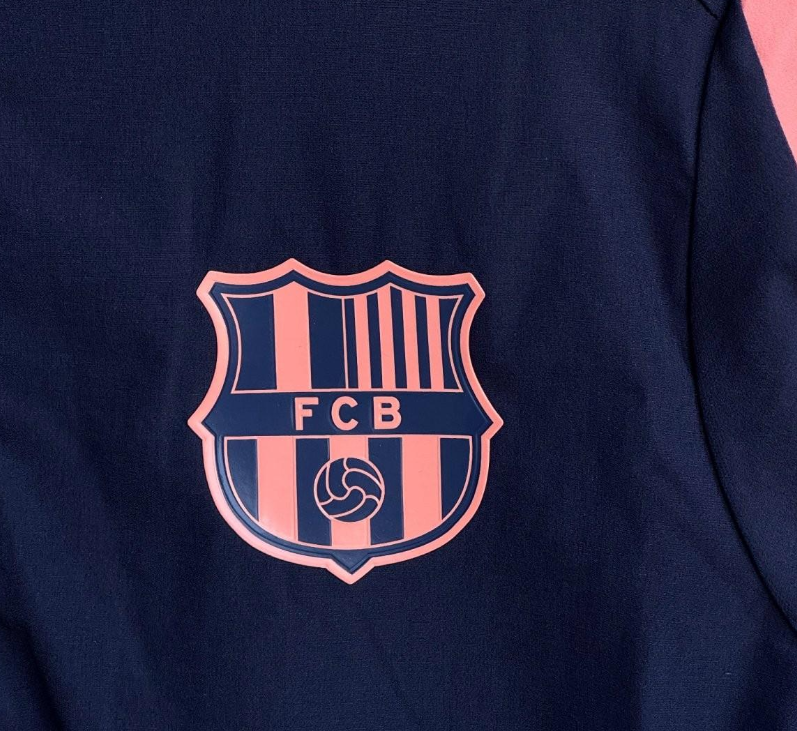 25/26 Barcelona Navy/Pink Full Zipper Windbreaker + Long Pants - Image 3