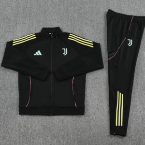 25/26 Juventus Black FULL Zipper Jacket Tracksuit +Long Pants