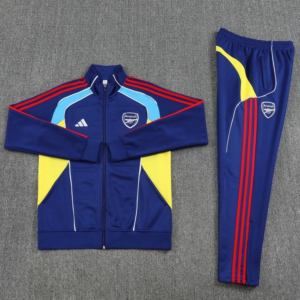 25/26 Arsenal FC Royal Blue Full zipper Jacket Tracksuit+ long pants