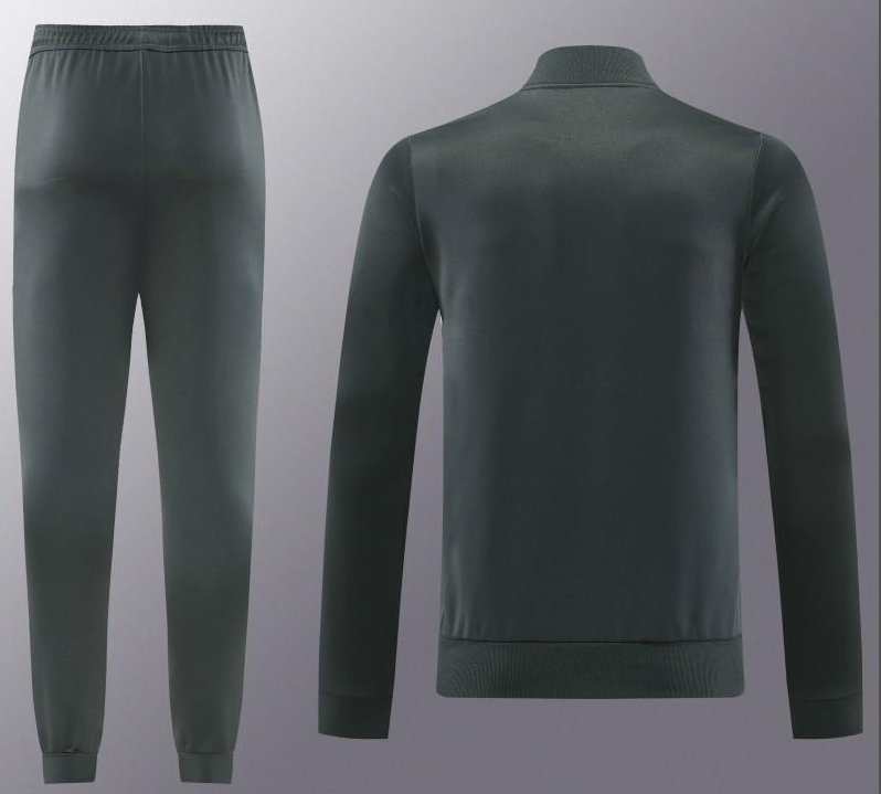 25/26 Manchester United 08 Dark Gray Half Zipper Jacket+Long Pants - Image 15