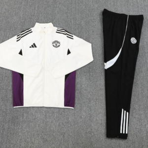 25/26 Manchester United Purple S-2XL Half Zipper Jacket+Long Pants