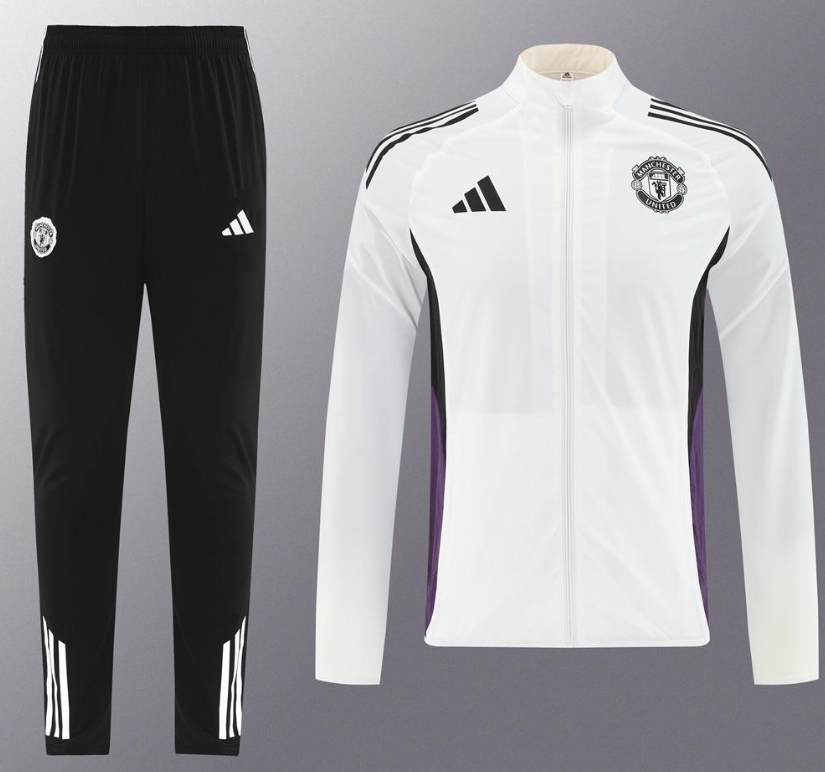 25/26 Manchester United Purple S-2XL Half Zipper Jacket+Long Pants - Image 11