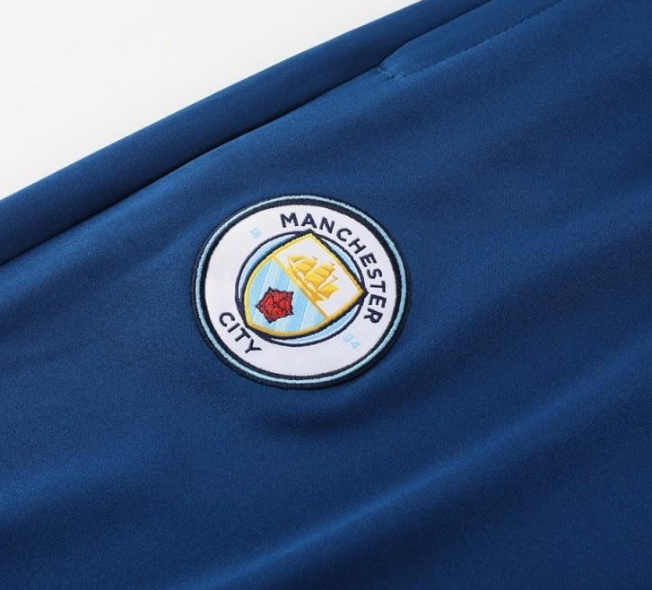 25/26 Manchester City Sky Blue Half Zipper Jacket+Long Pants - Image 4
