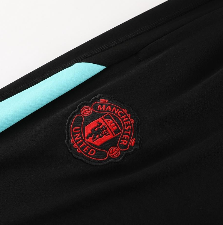 25/26 Manchester United Black Half Zipper Jacket+Long Pants - Image 4