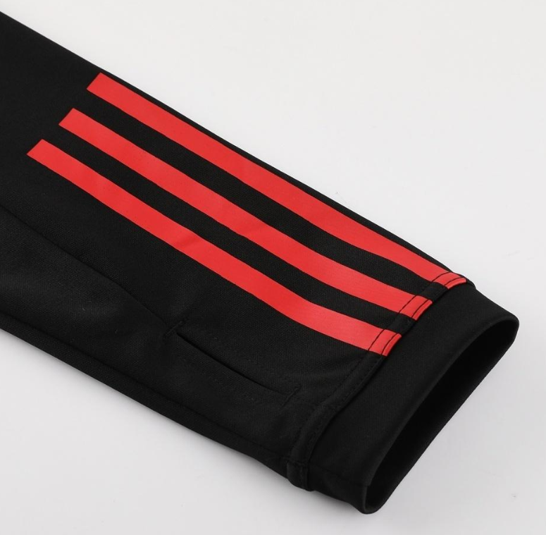 25/26 Manchester United Black Half Zipper Jacket+Long Pants - Image 7