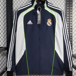 25/26 Real Madrid Jacket Navy/White Windbreaker
