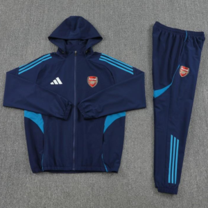25/26 Arsenal Navy Blue Full zipper Jacket Tracksuit+ long pants