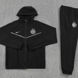 25/26 Inter Milan Black Full zipper Jacket Tracksuit+ long pants