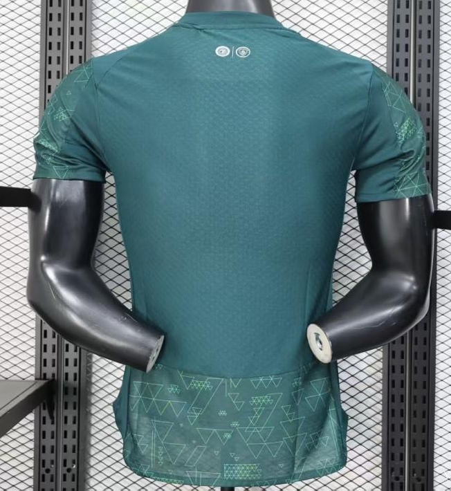 25/26 Player Version Manchester City Third Dark Green with Geometric Triangle Pattern Jersey - Image 8