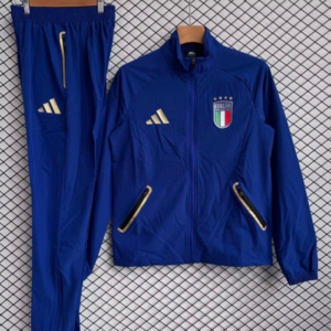 25/26 Italy Blue Full zipper Jacket Tracksuit+ long pants