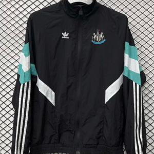 25/26 Newcastle United Black Full Zipper Windbreaker