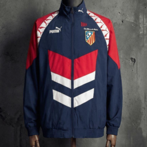 1996/97 Vintage Style Atletico Madrid Black Jacket Windbreaker