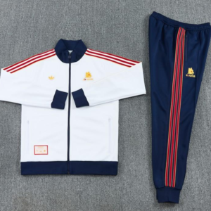 25/26 Roma White Full Zipper Jacket + Long Pants