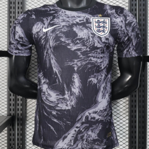 Player Version 2026 England Dark Navy with Lion Brushstroke Pattern Jersey