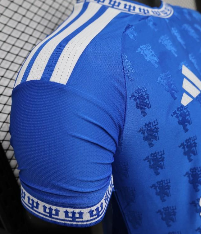 Player Version 26/27 Manchester United Blue with All-Over Devil Jacquard Pattern Jersey - Image 6