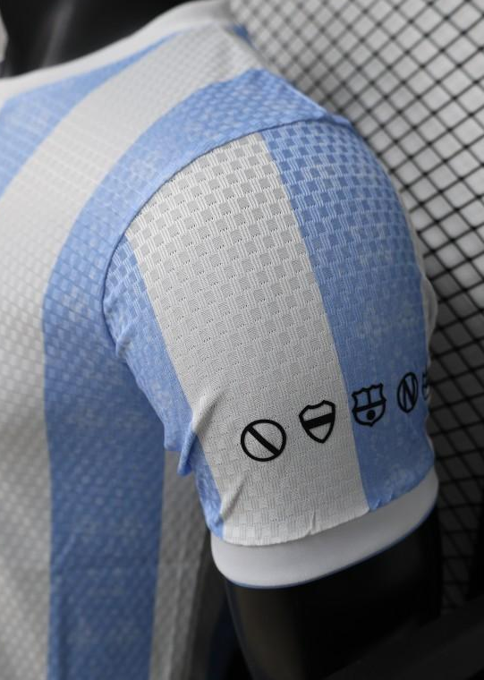 Player Version 2027 Argentina Home White & Light Blue Stripe Maradona Tribute Jersey - Image 3