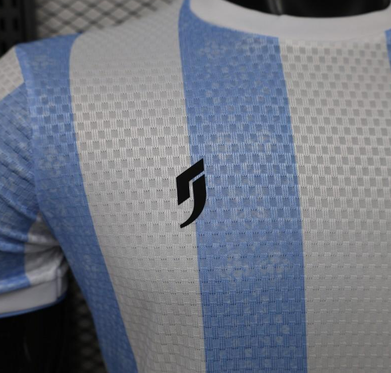 Player Version 2027 Argentina Home White & Light Blue Stripe Maradona Tribute Jersey - Image 4