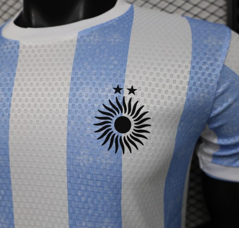 Player Version 2027 Argentina Home White & Light Blue Stripe Maradona Tribute Jersey - Image 5
