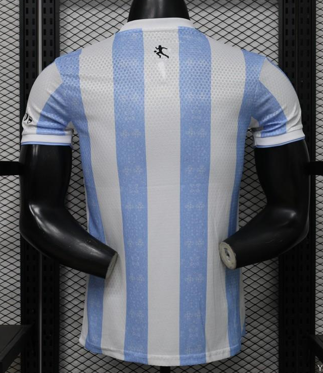 Player Version 2027 Argentina Home White & Light Blue Stripe Maradona Tribute Jersey - Image 7