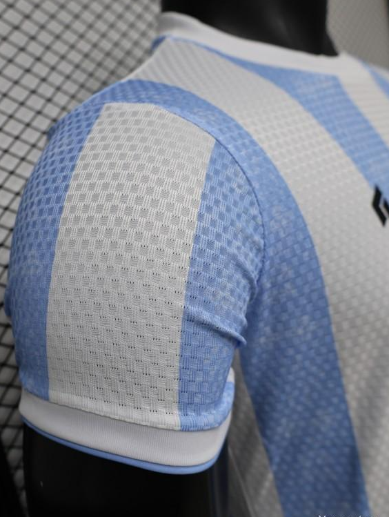 Player Version 2027 Argentina Home White & Light Blue Stripe Maradona Tribute Jersey - Image 10