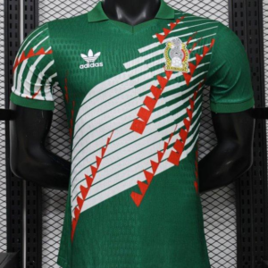 Player Version 2027 Mexico Home Green with Diagonal Graphic Jersey