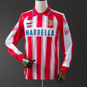 Atletico Madrid 94/95 Home Long Sleeve Retro Jersey