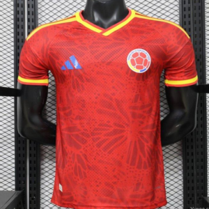 Player Version 2026 Colombia Red & Yellow Away Jersey