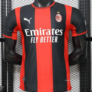 Player Version 26/27 AC Milan Red & Black Vertical Stripe Home Jersey