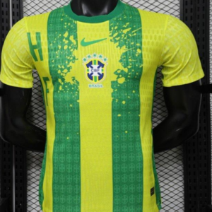 Player Version 2026 Brazil Yellow & Green Vertical Stripe Special Edition Jersey