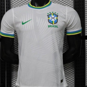 Player Version 2026 Brazil White with Palm Leaf Pattern Special Edition Jersey