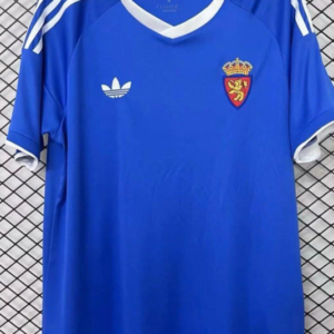 25/26 Real Zaragoza Blue / White Remake Vintage Jersey