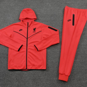 26/27 Liverpool Red Full Zipper Hooded Jacket Tracksuit + Long Pants