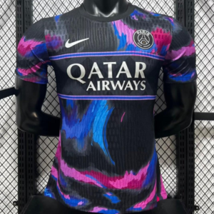 Player Version 25/26 PSG Paris Saint-Germain Black Pink Blue Special Edition Soccer Jersey
