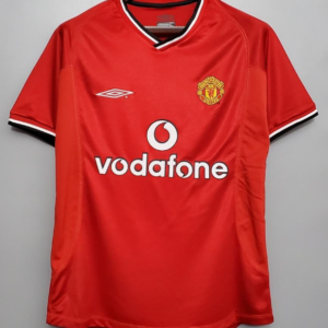 Retro 00/01 Manchester United home Soccer Jersey
