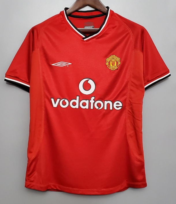 Retro 00/01 Manchester United home Soccer Jersey