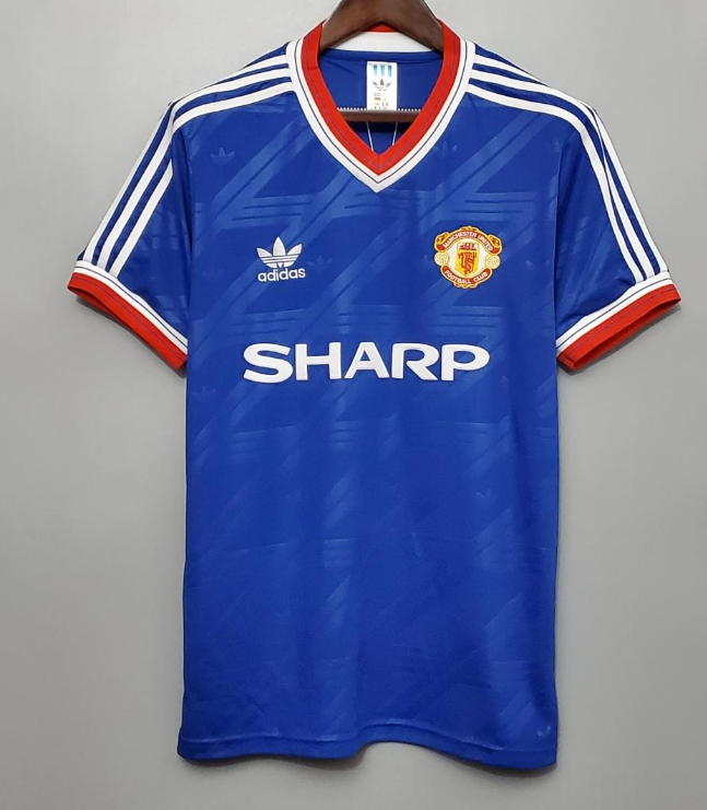 Retro 86/88 Manchester United third away Soccer Jersey
