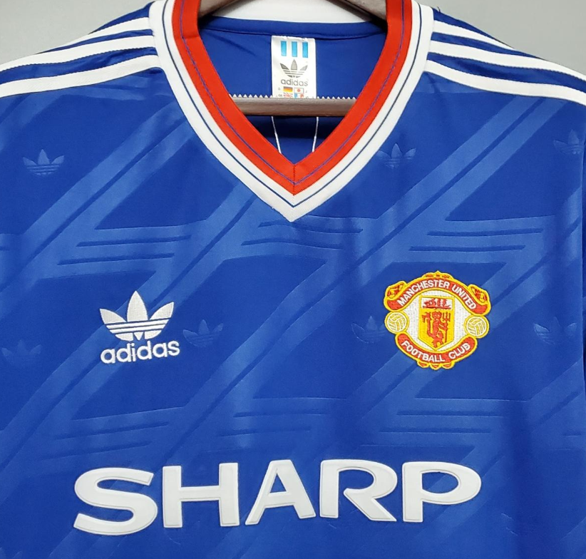 Retro 86/88 Manchester United third away Soccer Jersey - Image 8