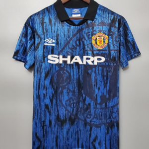 Retro 92/93 Manchester United in the away Soccer Jersey