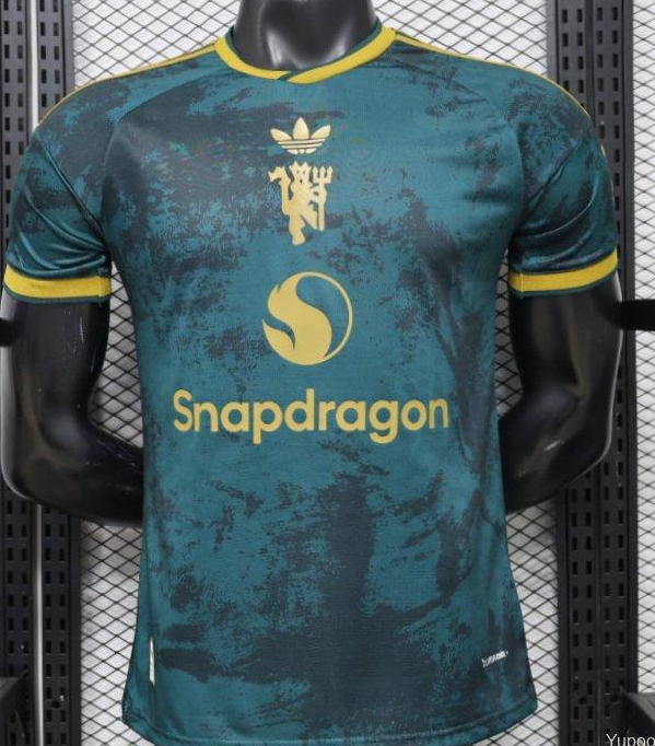 Player Version 26/27 Manchester United Teal & Gold Third Special Edition Jersey