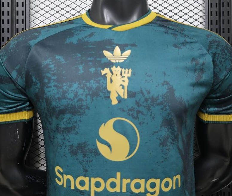 Player Version 26/27 Manchester United Teal & Gold Third Special Edition Jersey - Image 4