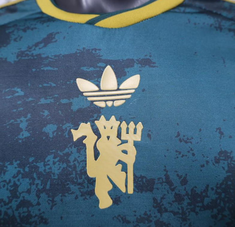 Player Version 26/27 Manchester United Teal & Gold Third Special Edition Jersey - Image 6
