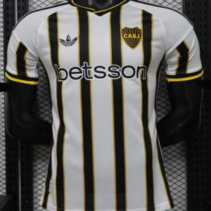 Player Version 26/27 Boca Juniors Away White & Black Vertical Stripes Special Edition Jersey