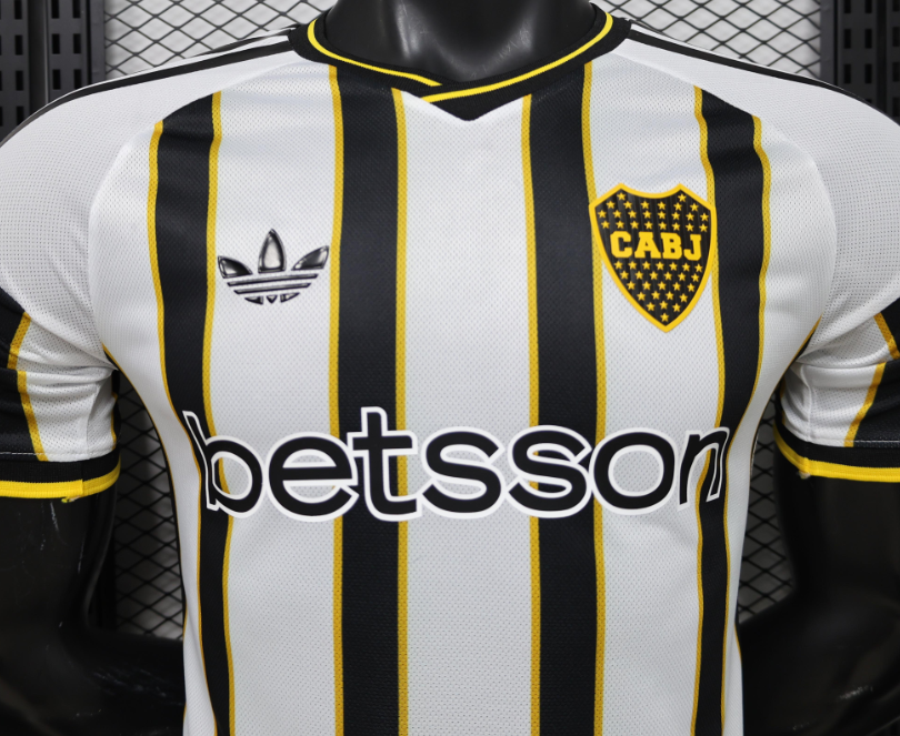 Player Version 26/27 Boca Juniors Away White & Black Vertical Stripes Special Edition Jersey - Image 4